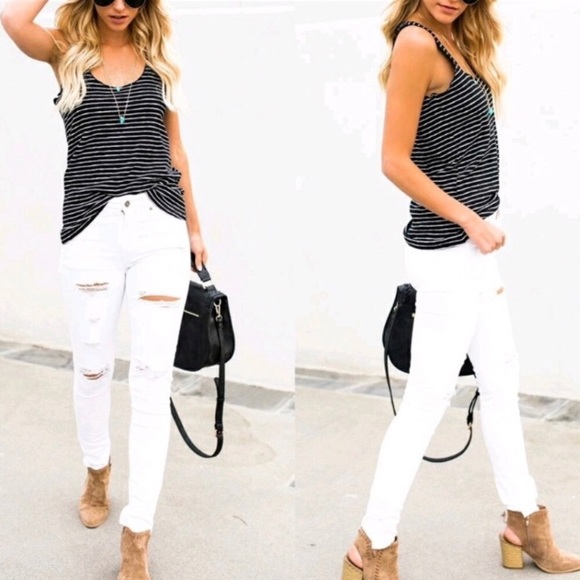 KanCan | Distressed White Skinny Jeans - Picture 2 of 8